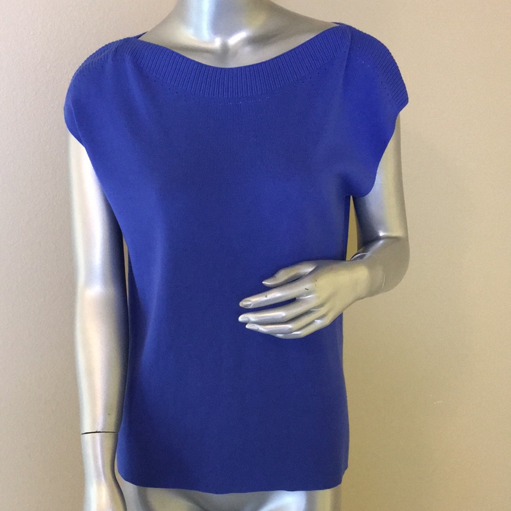 TALBOTS | Boatneck Knit Shell With Pointelle Detail